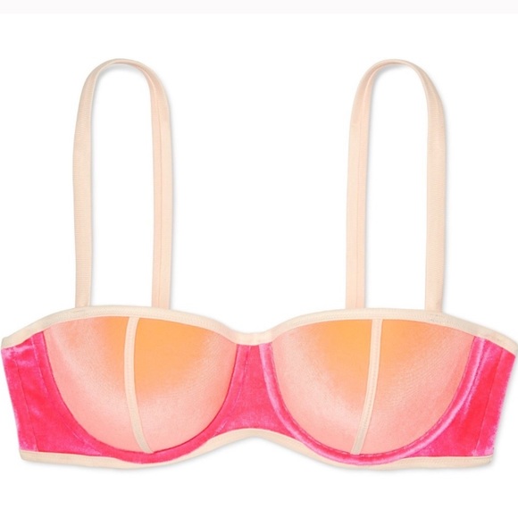 Shade and Shore Velvet Balconet Bikini Top - Picture 2 of 5